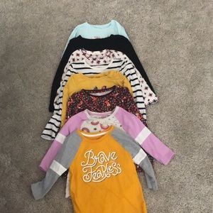 ❤️5 for $20❤️ (8) long sleeve girls shirts